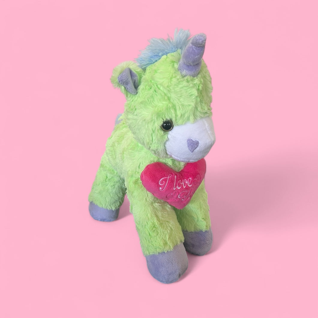 Unicorn with Heart Stuffie