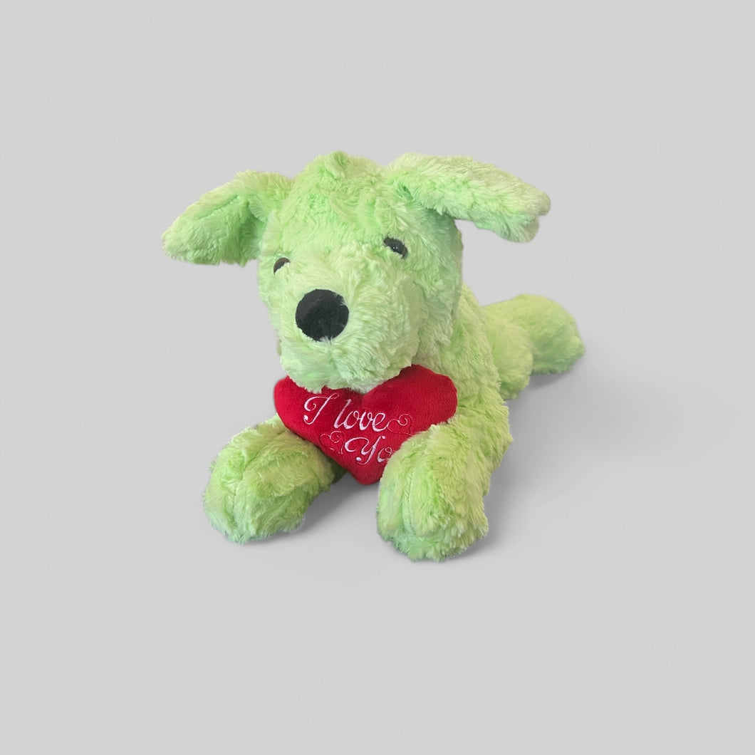 Dog with Heart Stuffie